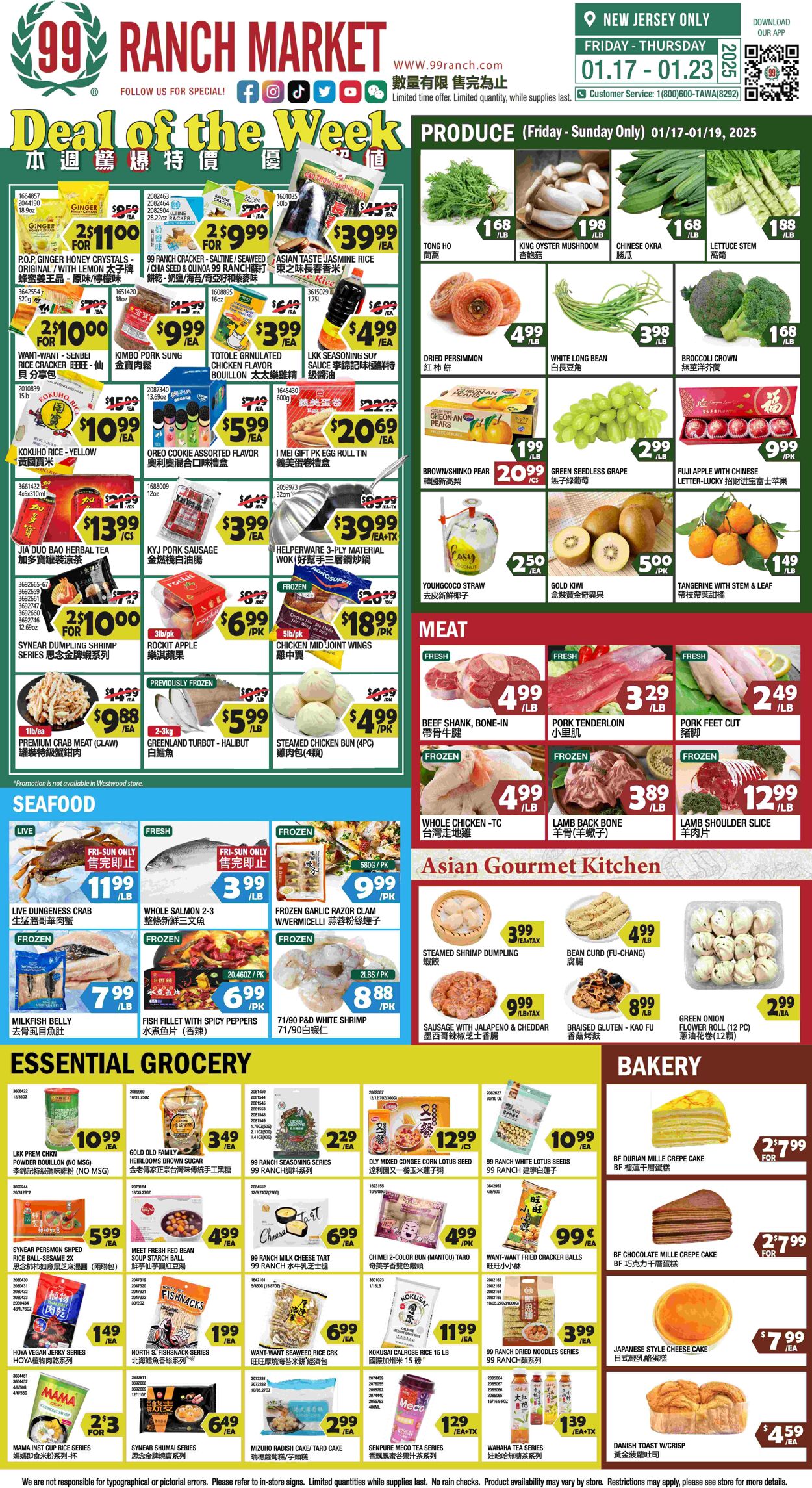 Weekly ad 99 Ranch Market - 99 Fresh 01/17/2025 - 01/24/2025