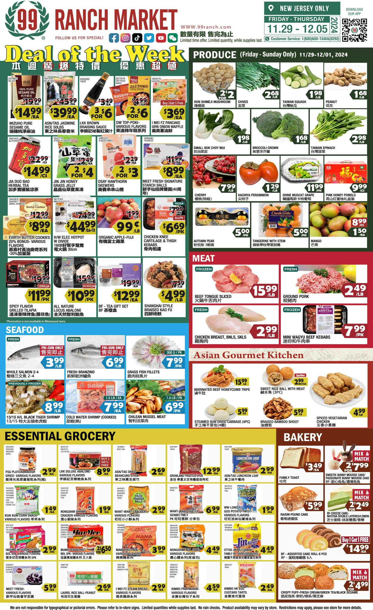 Weekly ad 99 Ranch Market - 99 Fresh 11/29/2024 - 12/06/2024