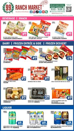 Weekly ad 99 Ranch Market - 99 Fresh 10/03/2025 - 10/10/2025