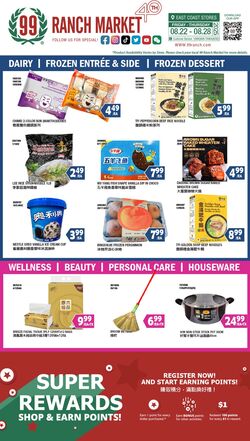 Weekly ad 99 Ranch Market - 99 Fresh 08/22/2025 - 08/29/2025