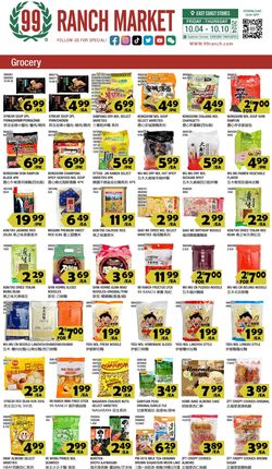 Weekly ad 99 Ranch Market - 99 Fresh 10/28/2022 - 11/03/2022