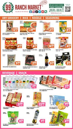 Weekly ad 99 Ranch Market - 99 Fresh 08/08/2025 - 08/15/2025