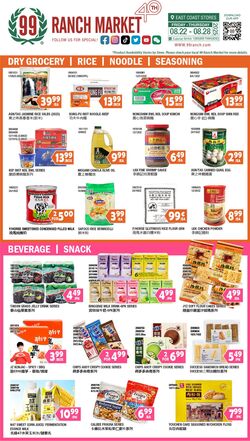 Weekly ad 99 Ranch Market - 99 Fresh 08/22/2025 - 08/29/2025