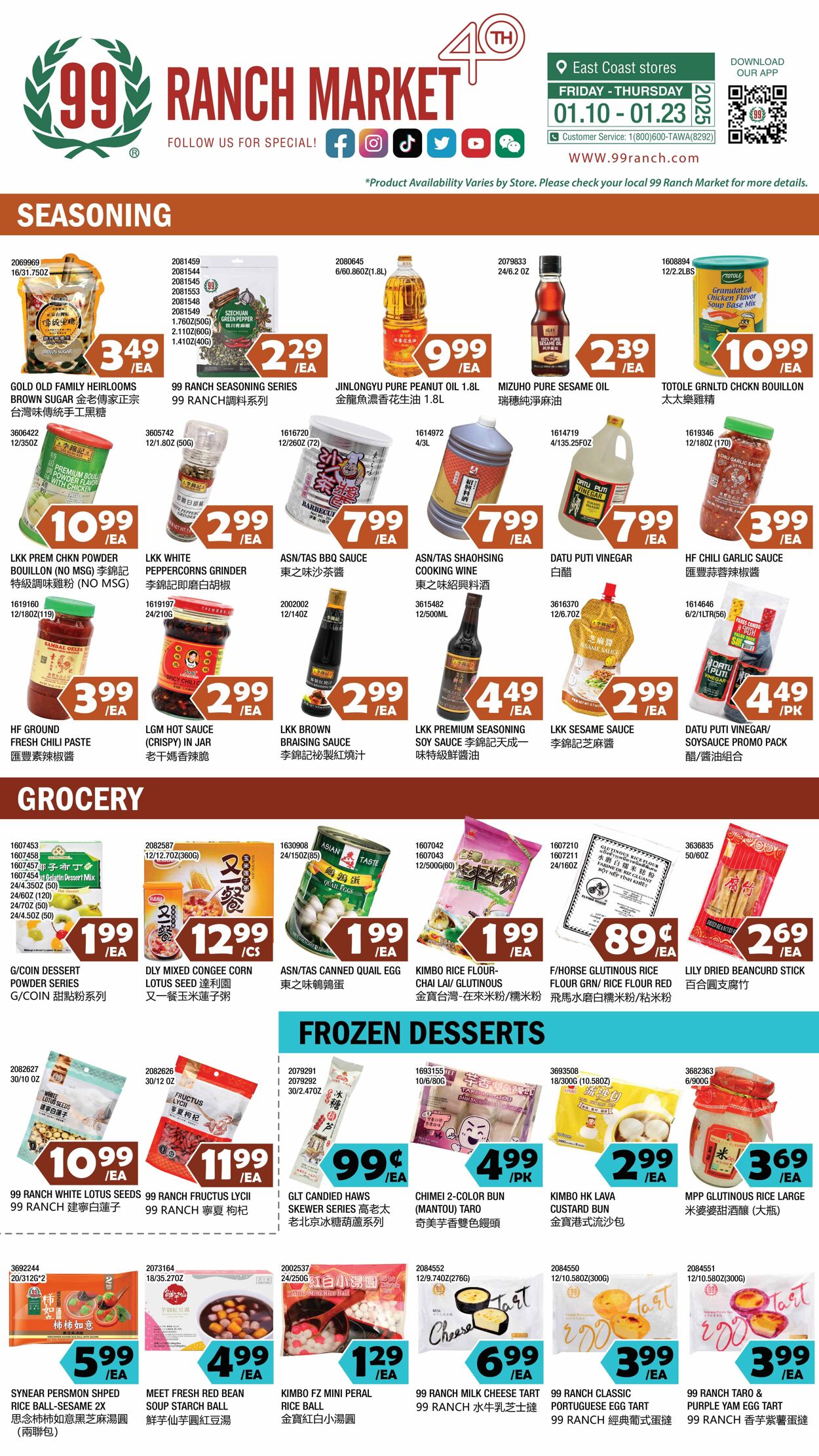 Weekly ad 99 Ranch Market - 99 Fresh 01/10/2025 - 01/23/2025