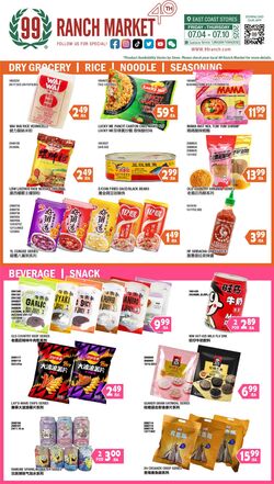Weekly ad 99 Ranch Market - 99 Fresh 07/04/2025 - 07/11/2025