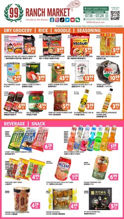 Weekly ad 99 Ranch Market - 99 Fresh 07/18/2025 - 07/25/2025