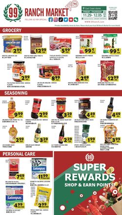 Weekly ad 99 Ranch Market - 99 Fresh 11/29/2024 - 12/06/2024