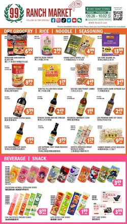 Weekly ad 99 Ranch Market - 99 Fresh 12/26/2024 - 10/03/2025