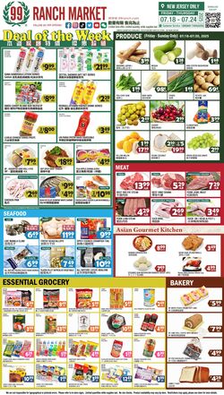 Weekly ad 99 Ranch Market - 99 Fresh 07/18/2025 - 07/25/2025