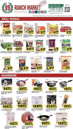 Weekly ad 99 Ranch Market - 99 Fresh 11/22/2024 - 11/29/2024