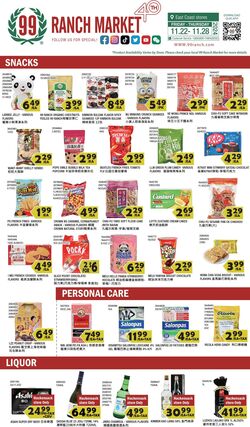 Weekly ad 99 Ranch Market - 99 Fresh 11/22/2024 - 11/29/2024