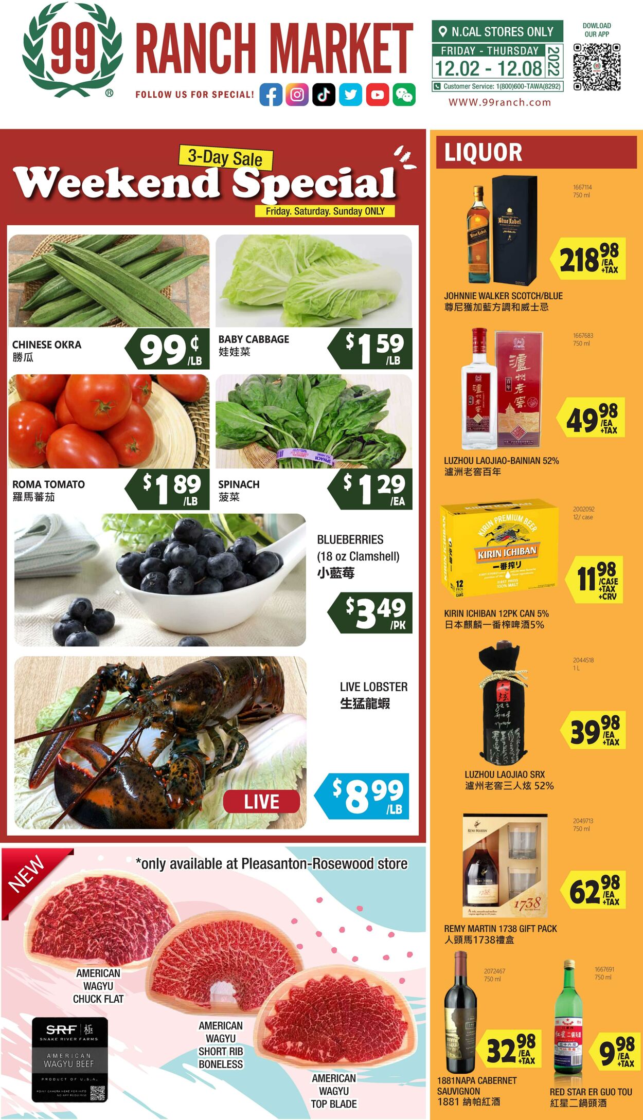 Weekly ad 99 Ranch Market - 99 Fresh 12/02/2022 - 12/08/2022