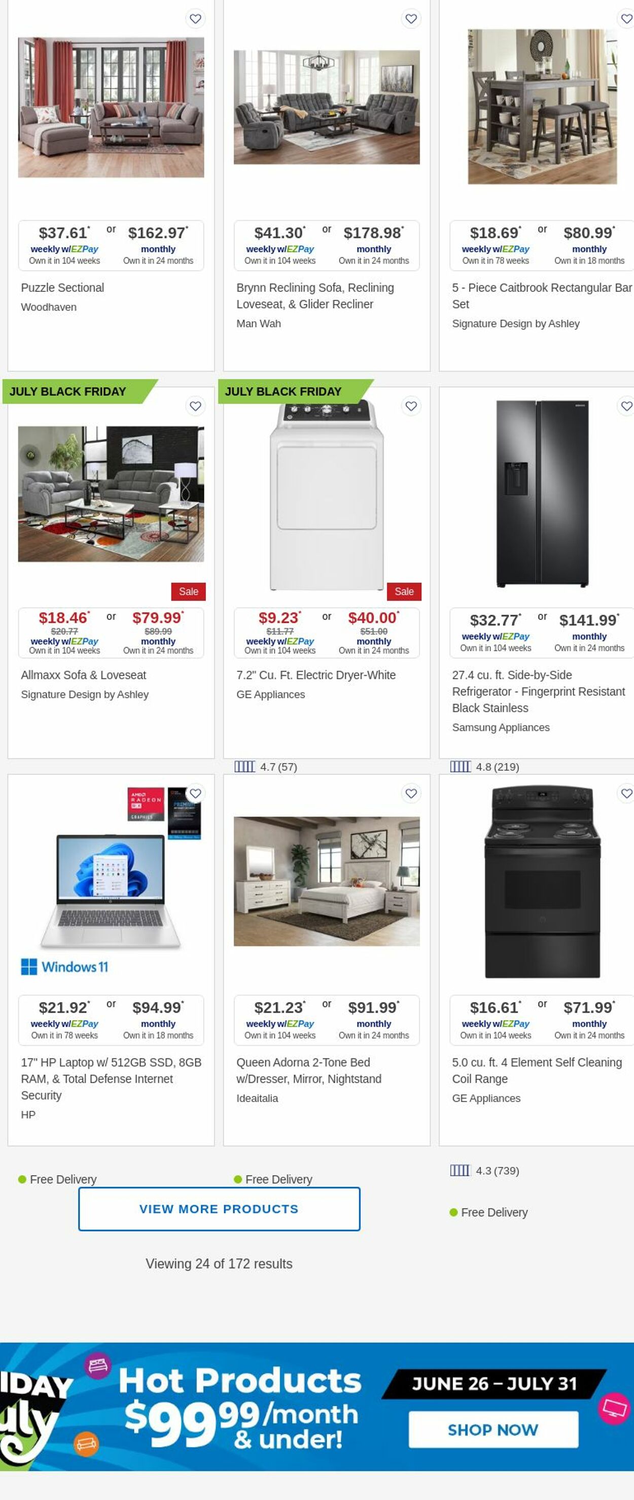 Weekly ad Aaron's 07/01/2025 - 07/31/2025