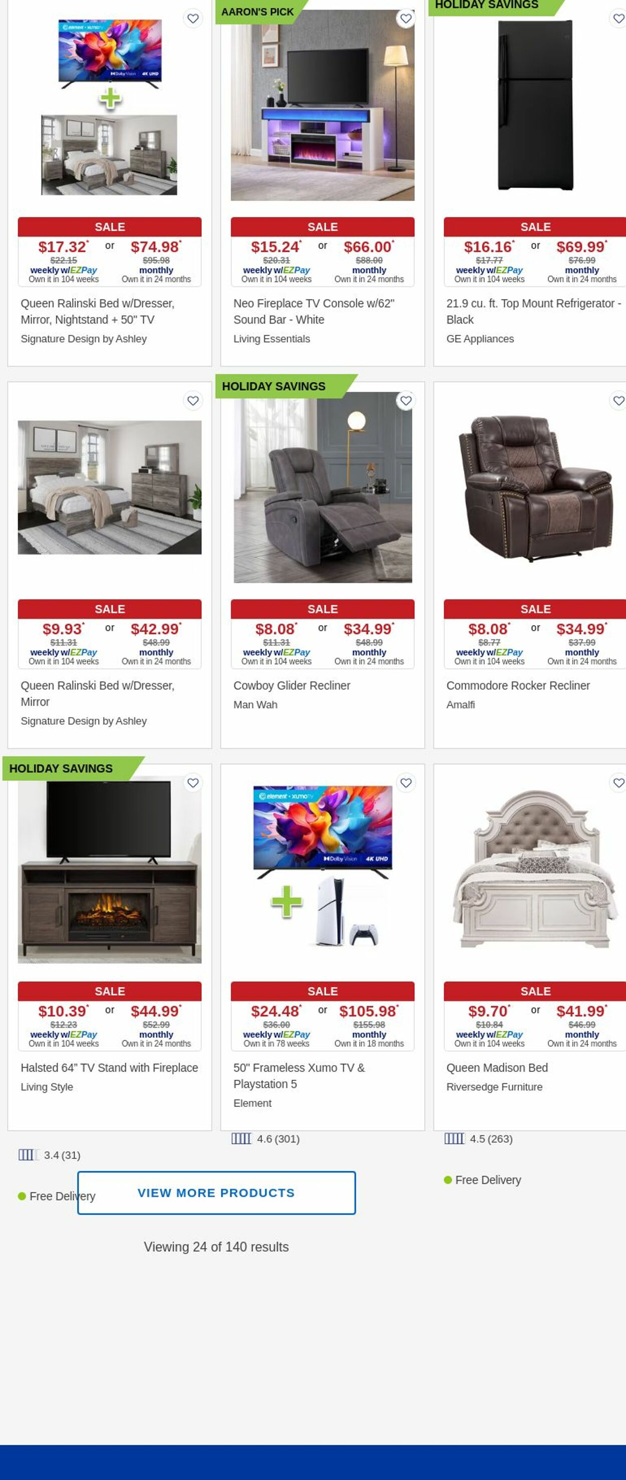 Weekly ad Aaron's 12/01/2025 - 12/31/2025