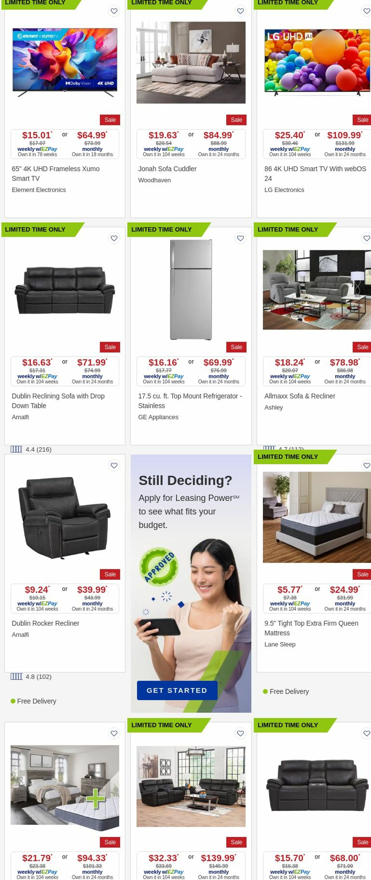 Weekly ad Aaron's 10/01/2025 - 10/31/2025