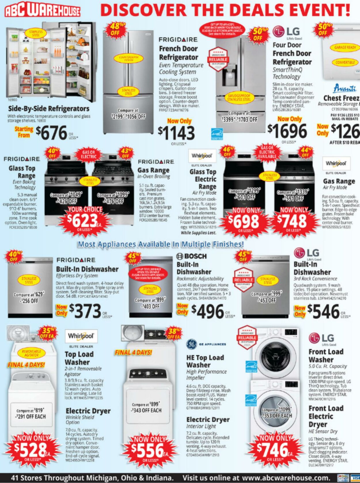 Weekly ad ABC Warehouse 10/13/2024 - 10/19/2024