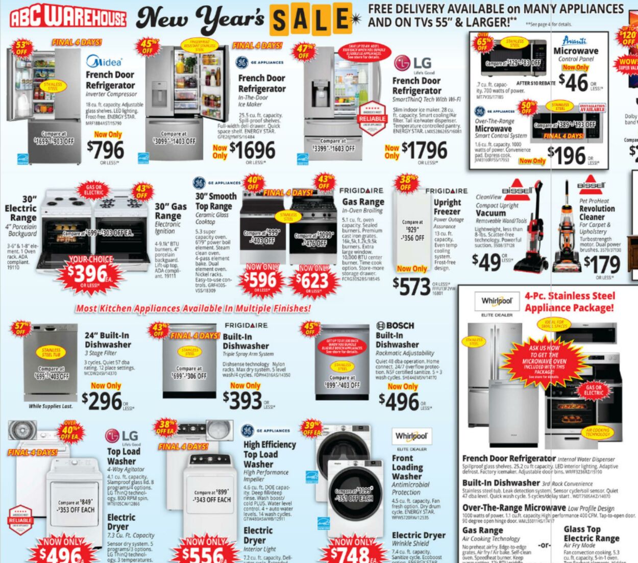 Weekly ad ABC Warehouse 12/29/2024 - 01/04/2025