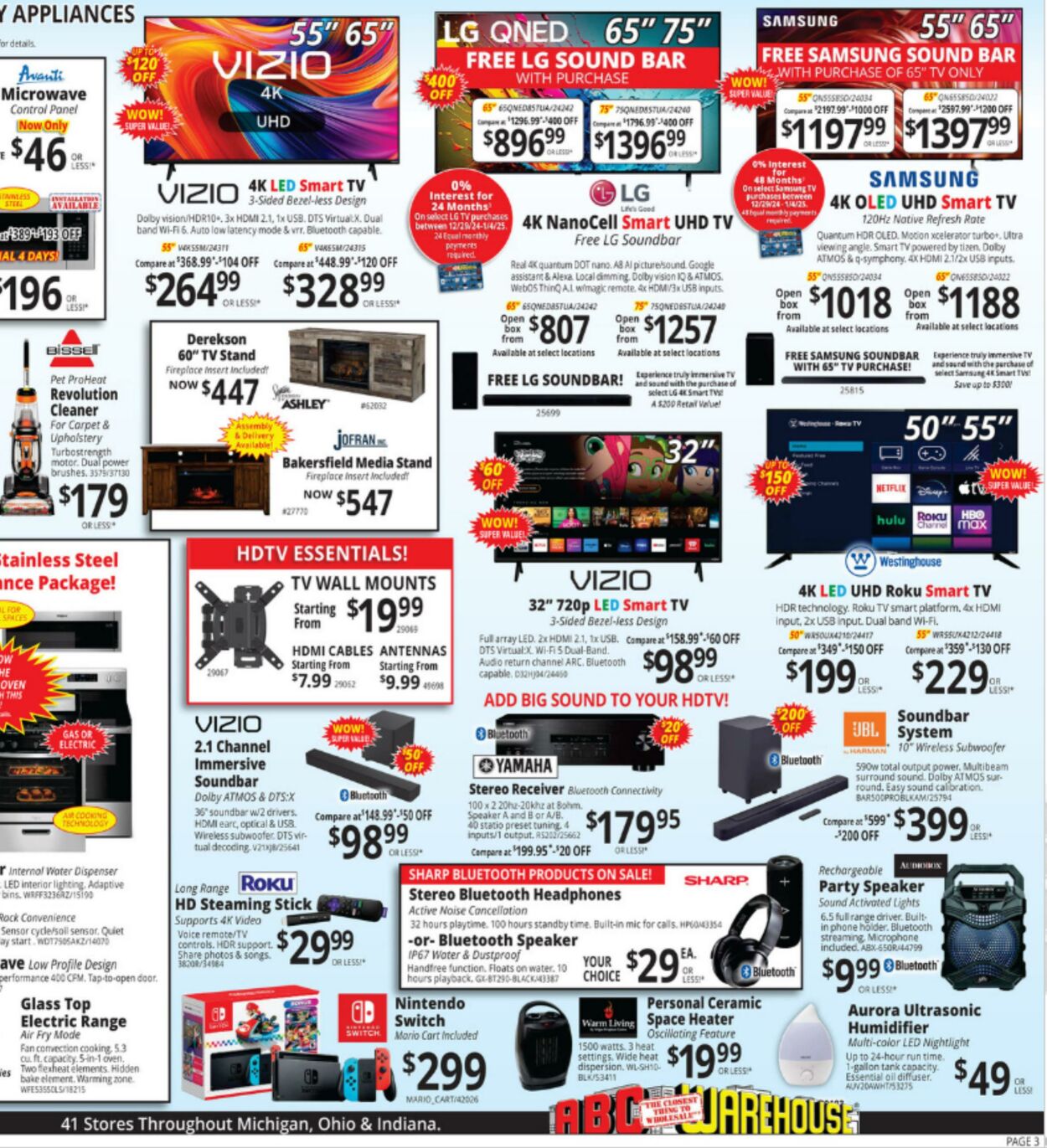 Weekly ad ABC Warehouse 12/29/2024 - 01/04/2025