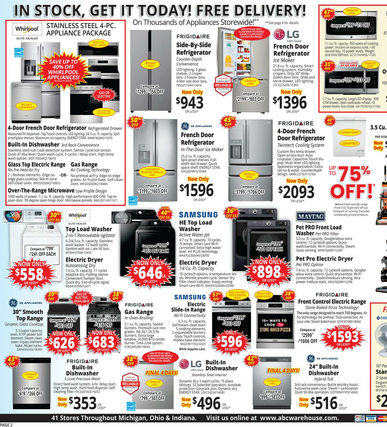 Weekly ad ABC Warehouse 09/28/2025 - 10/04/2025