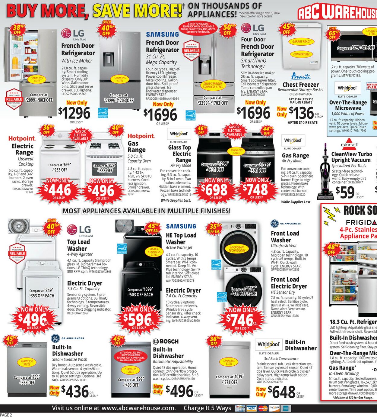 Weekly ad ABC Warehouse 11/03/2024 - 11/13/2024