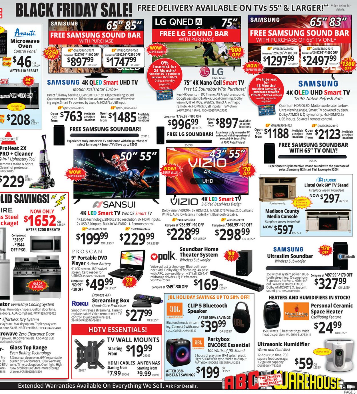 Weekly ad ABC Warehouse 11/03/2024 - 11/13/2024