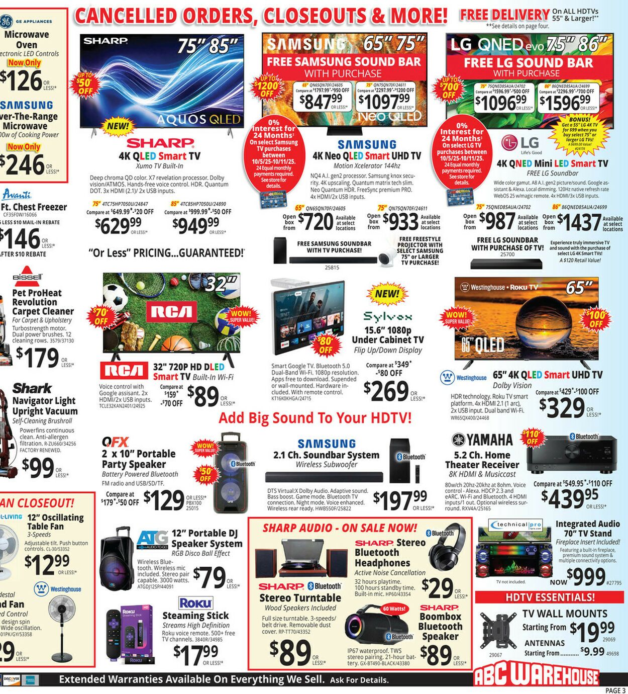 Weekly ad ABC Warehouse 10/05/2025 - 10/11/2025