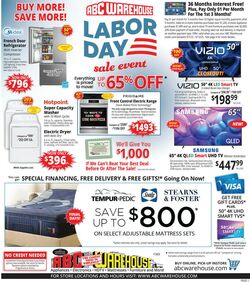 Weekly ad ABC Warehouse 09/07/2025 - 09/13/2025