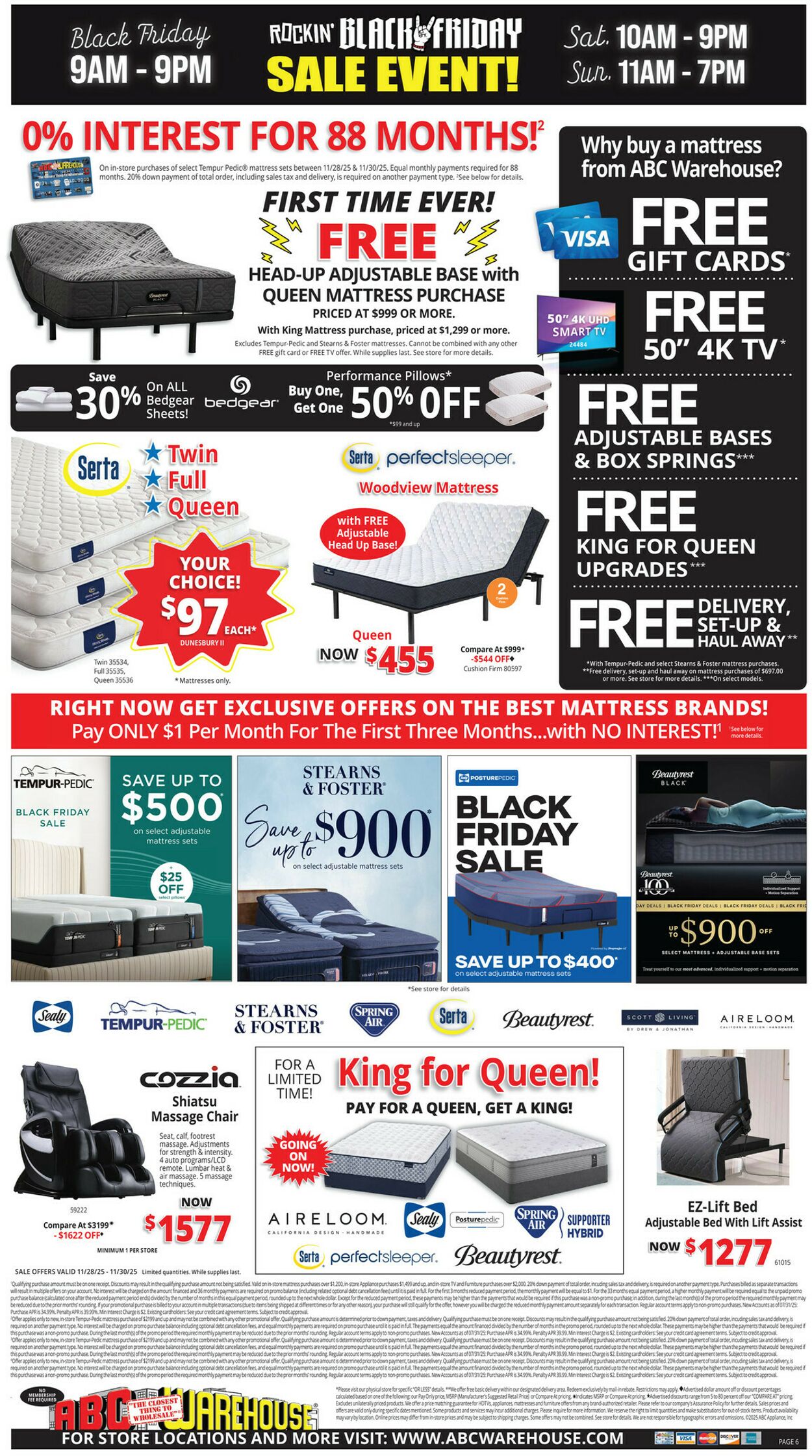 Weekly ad ABC Warehouse 11/23/2025 - 11/29/2025