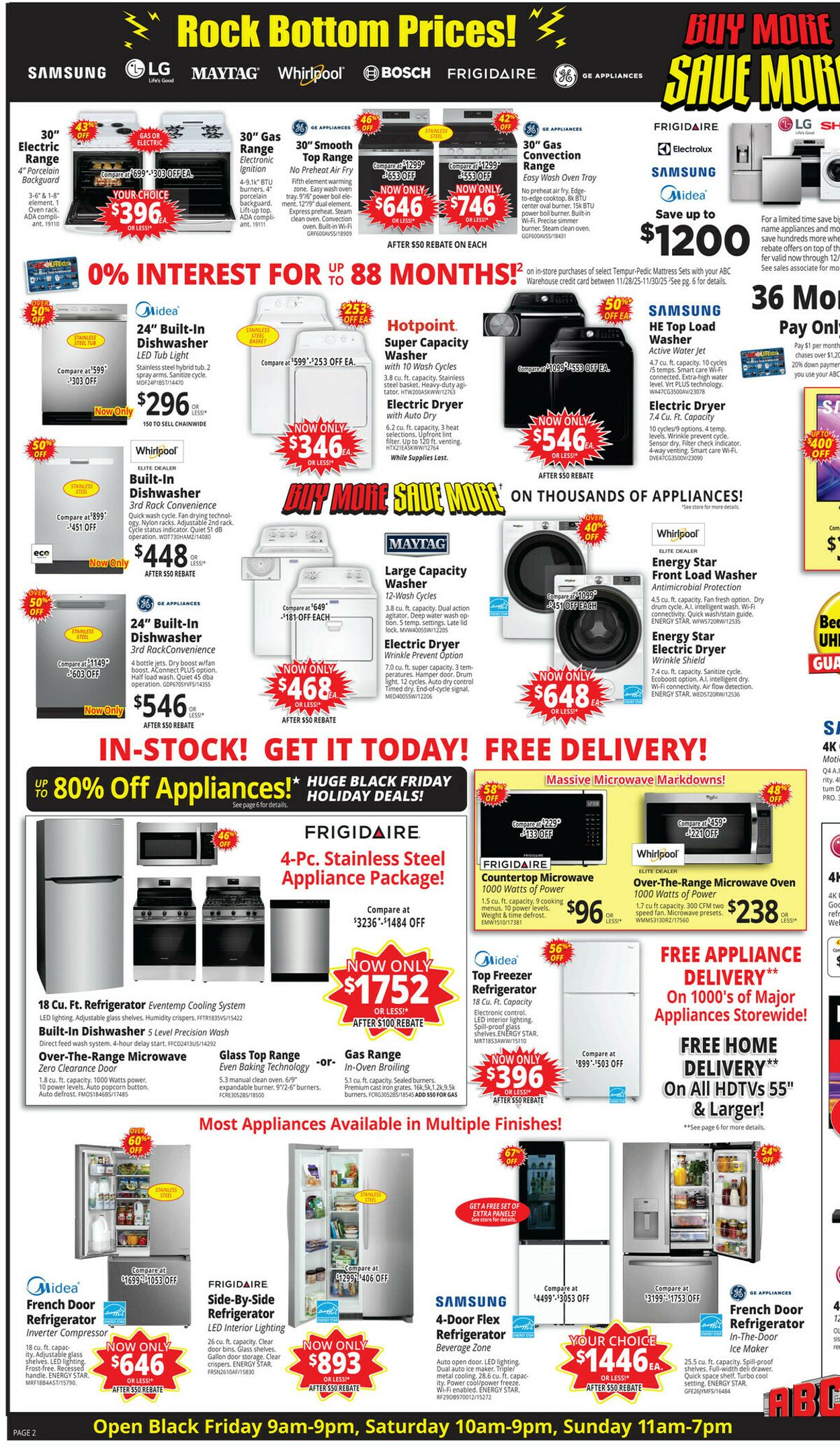 Weekly ad ABC Warehouse 11/23/2025 - 11/29/2025