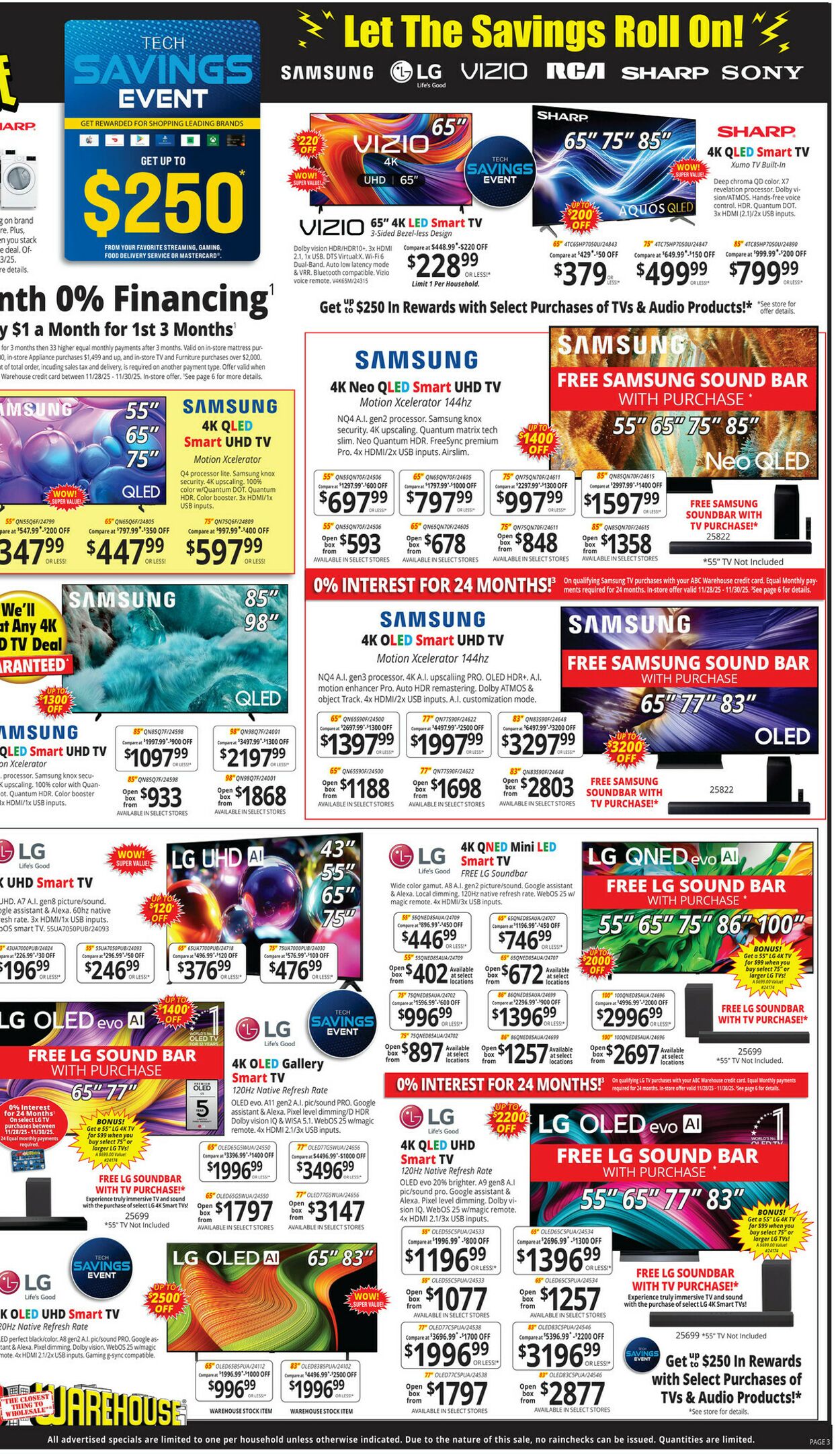 Weekly ad ABC Warehouse 11/23/2025 - 11/29/2025