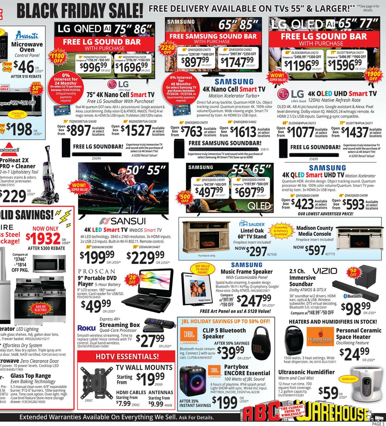 Weekly ad ABC Warehouse 11/24/2024 - 11/30/2024