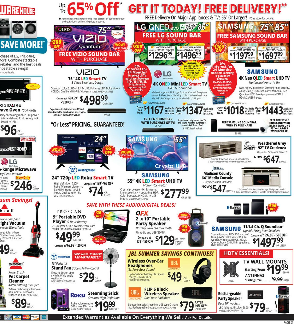 Weekly ad ABC Warehouse 08/24/2025 - 08/30/2025