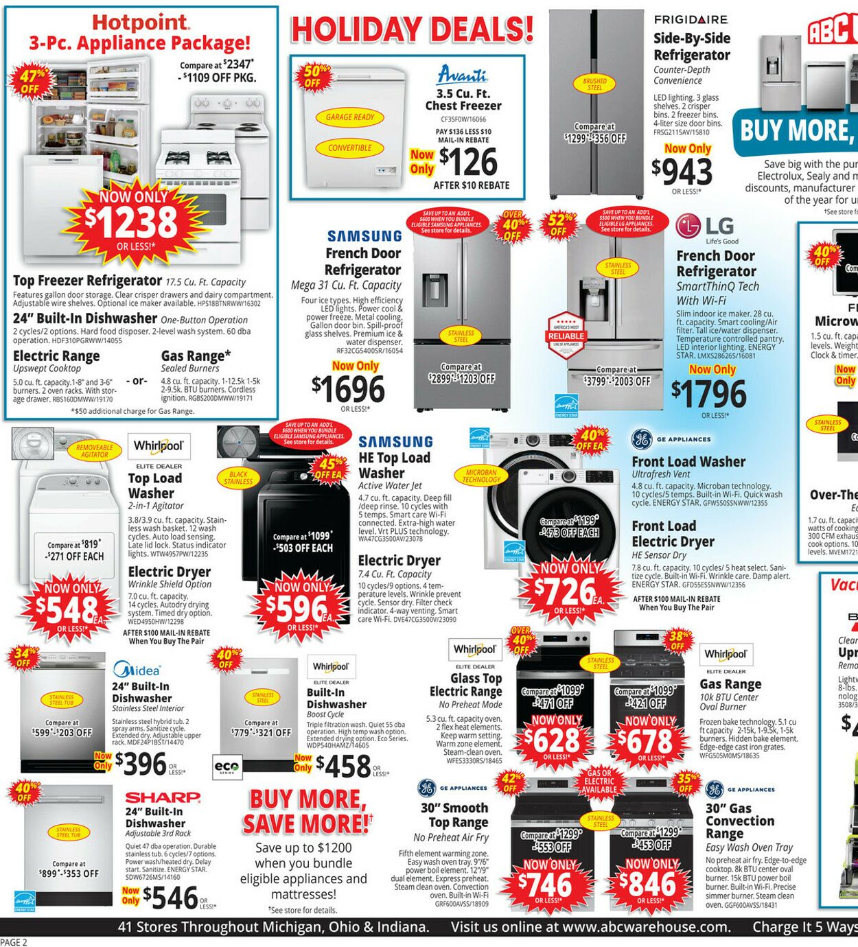 Weekly ad ABC Warehouse 08/24/2025 - 08/30/2025