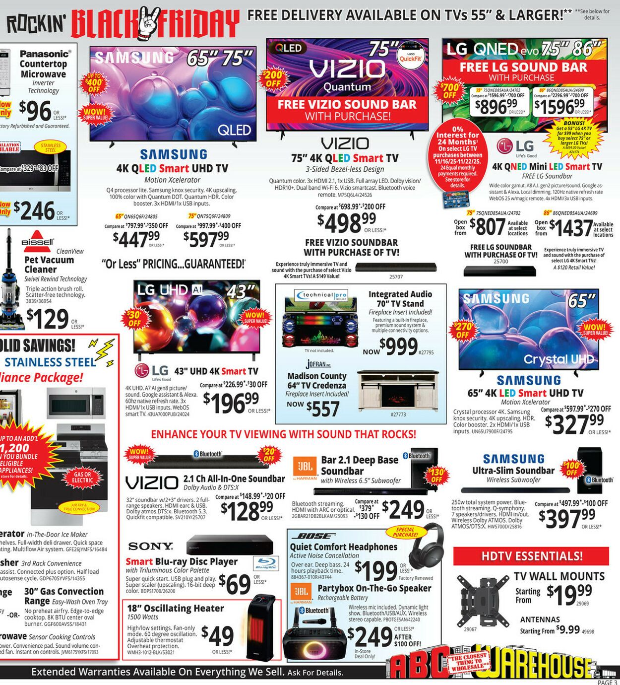Weekly ad ABC Warehouse 11/16/2025 - 11/22/2025