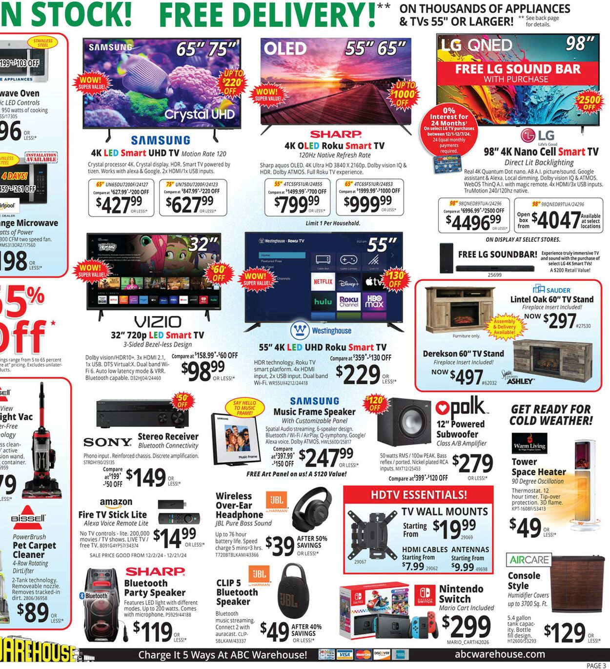 Weekly ad ABC Warehouse 12/01/2024 - 12/07/2024