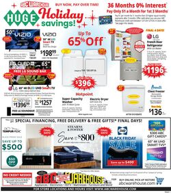 Weekly ad ABC Warehouse 12/01/2024 - 12/07/2024