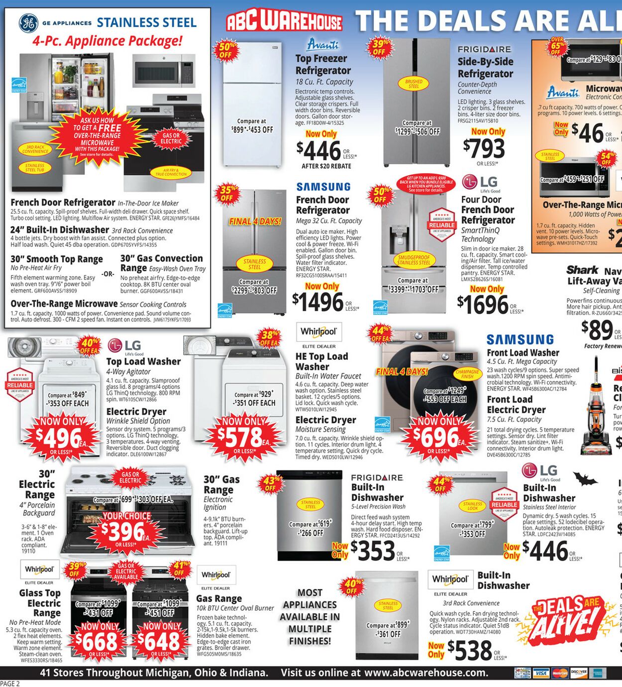 Weekly ad ABC Warehouse 10/20/2024 - 10/26/2024