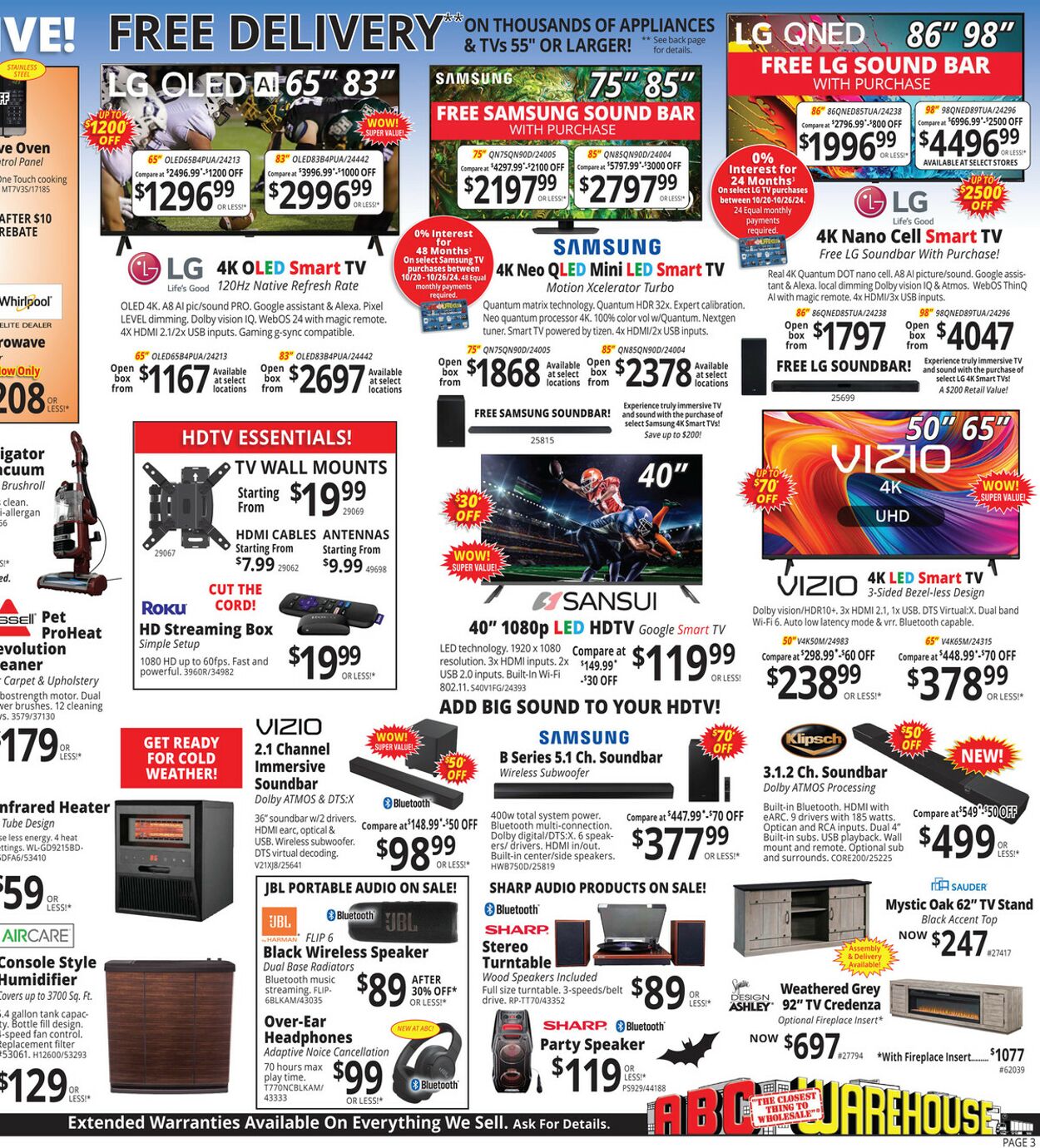 Weekly ad ABC Warehouse 10/20/2024 - 10/26/2024