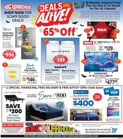Weekly ad ABC Warehouse 10/19/2025 - 10/25/2025
