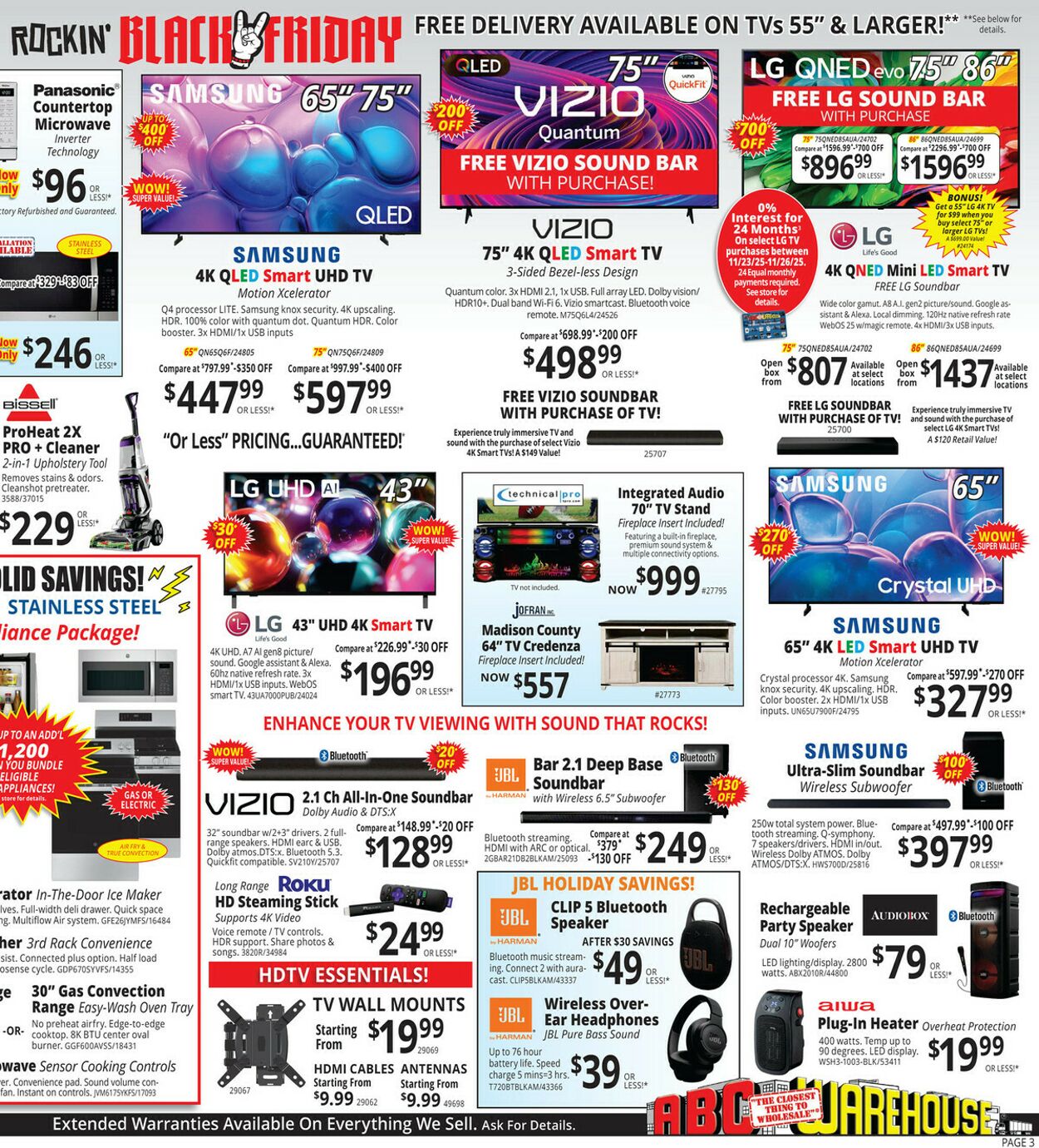 Weekly ad ABC Warehouse 11/23/2025 - 11/29/2025