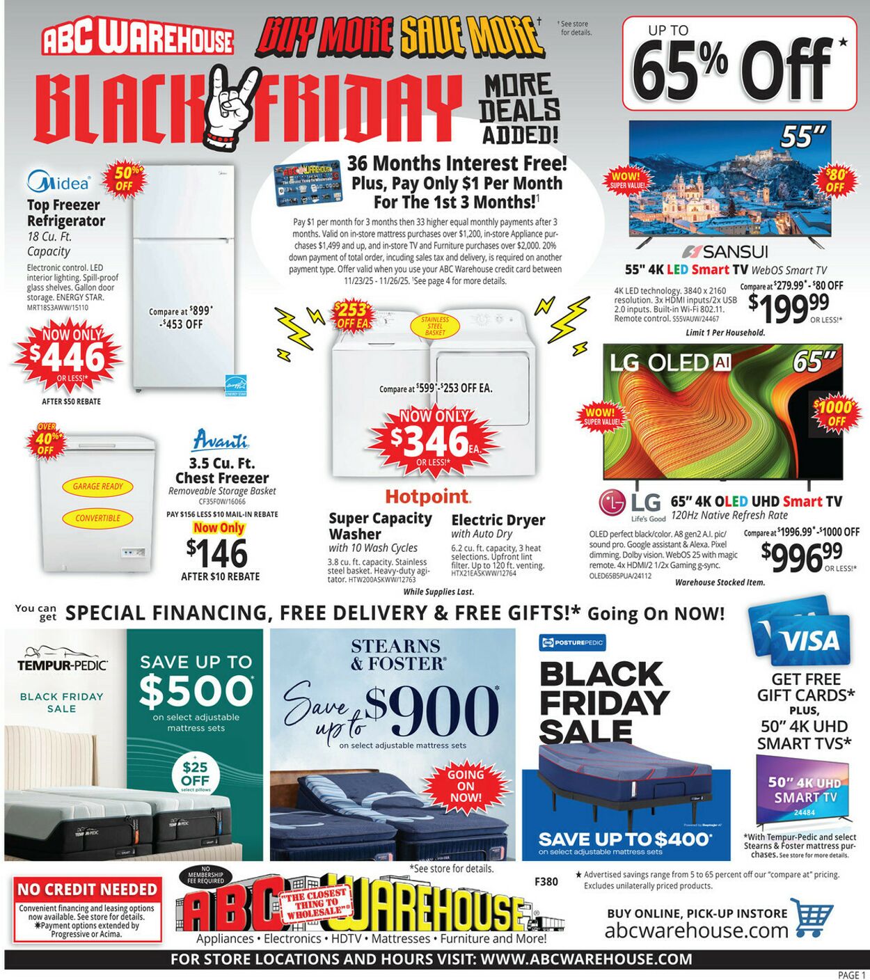 Weekly ad ABC Warehouse 11/23/2025 - 11/29/2025