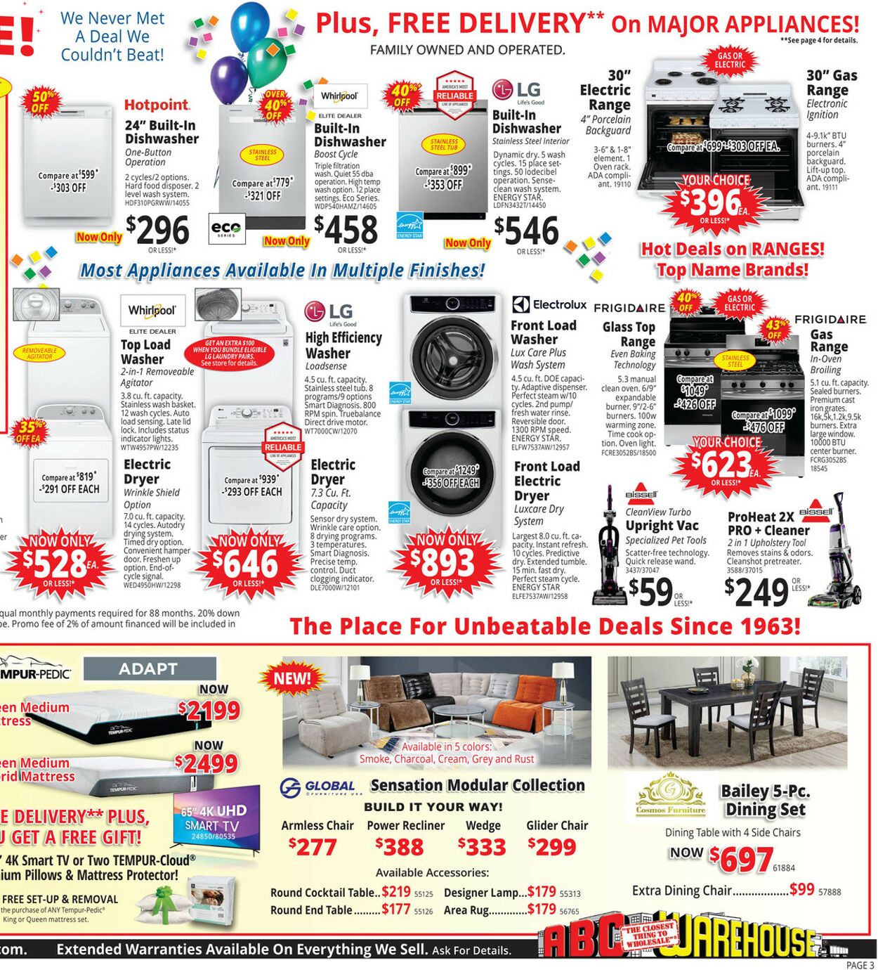 Weekly ad ABC Warehouse 08/11/2024 - 08/17/2024