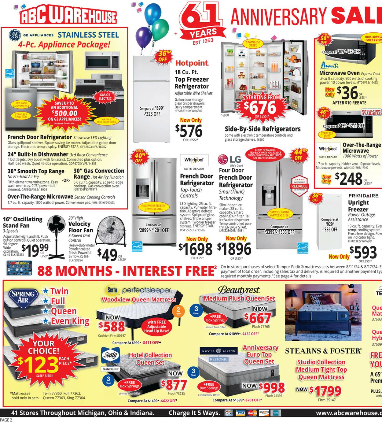 Weekly ad ABC Warehouse 08/11/2024 - 08/17/2024