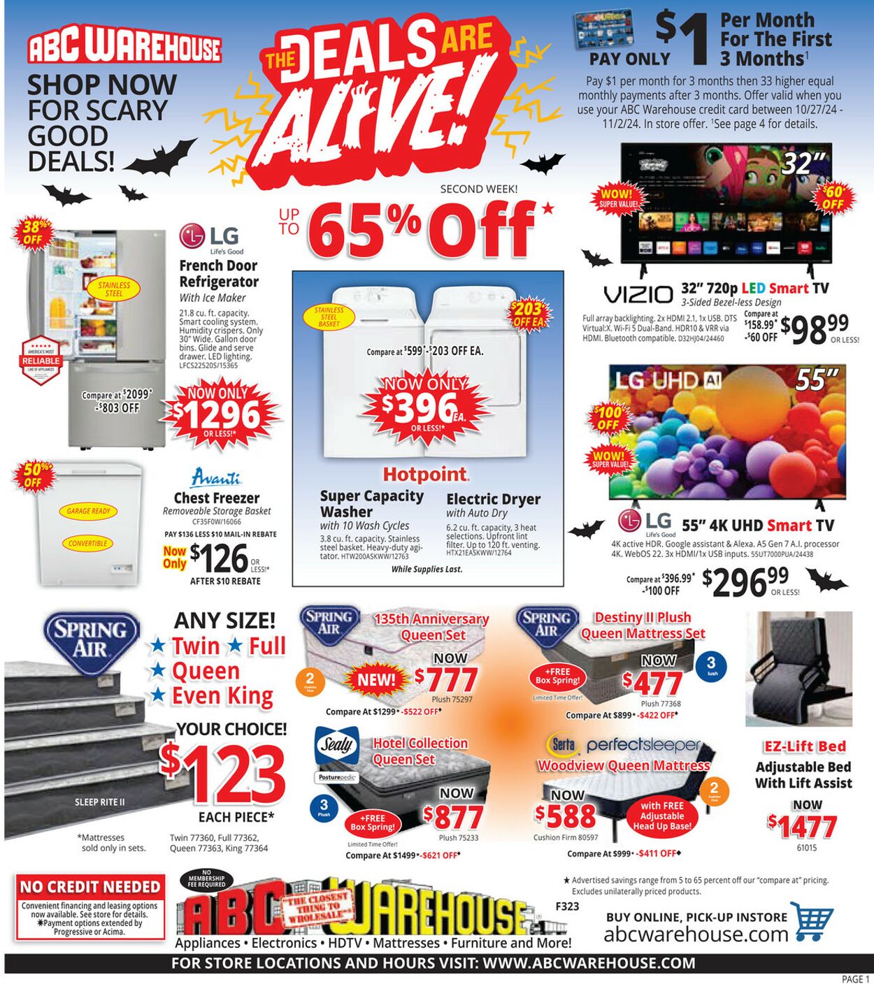 Weekly ad ABC Warehouse 10/27/2024 - 11/02/2024