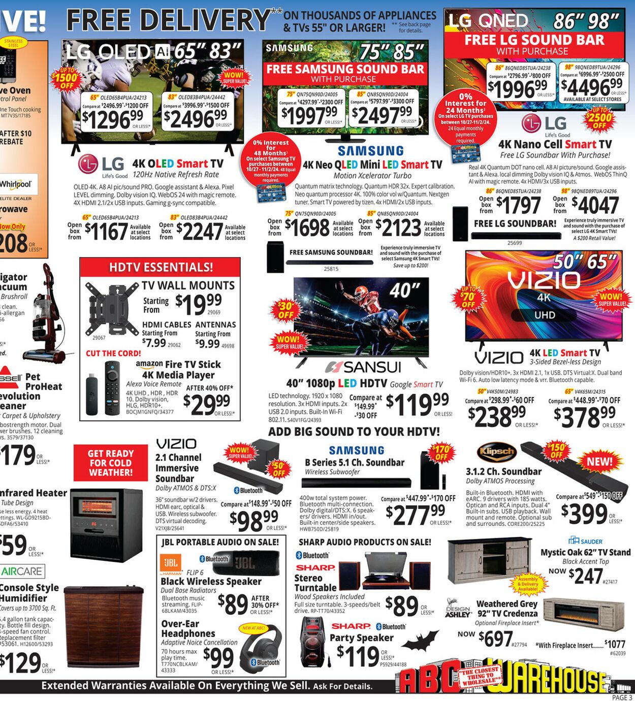 Weekly ad ABC Warehouse 10/27/2024 - 11/02/2024