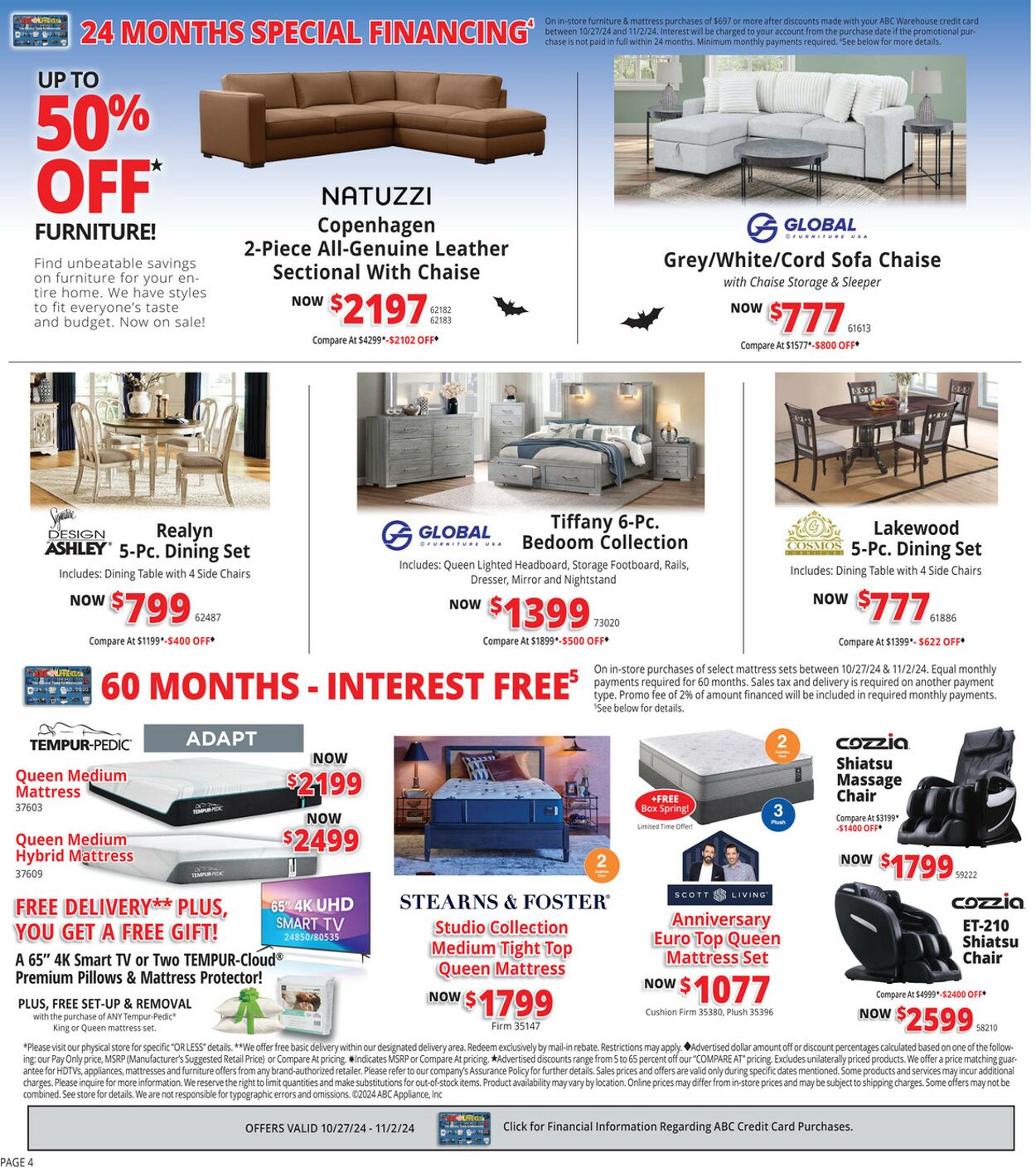 Weekly ad ABC Warehouse 10/27/2024 - 11/02/2024