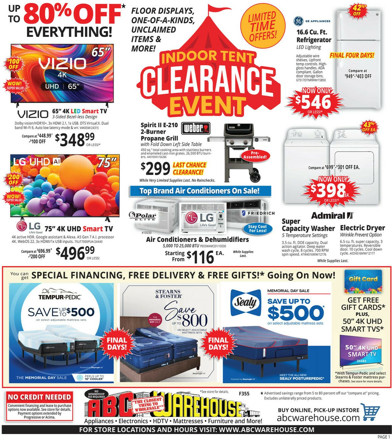 Weekly ad ABC Warehouse 06/01/2025 - 06/07/2025