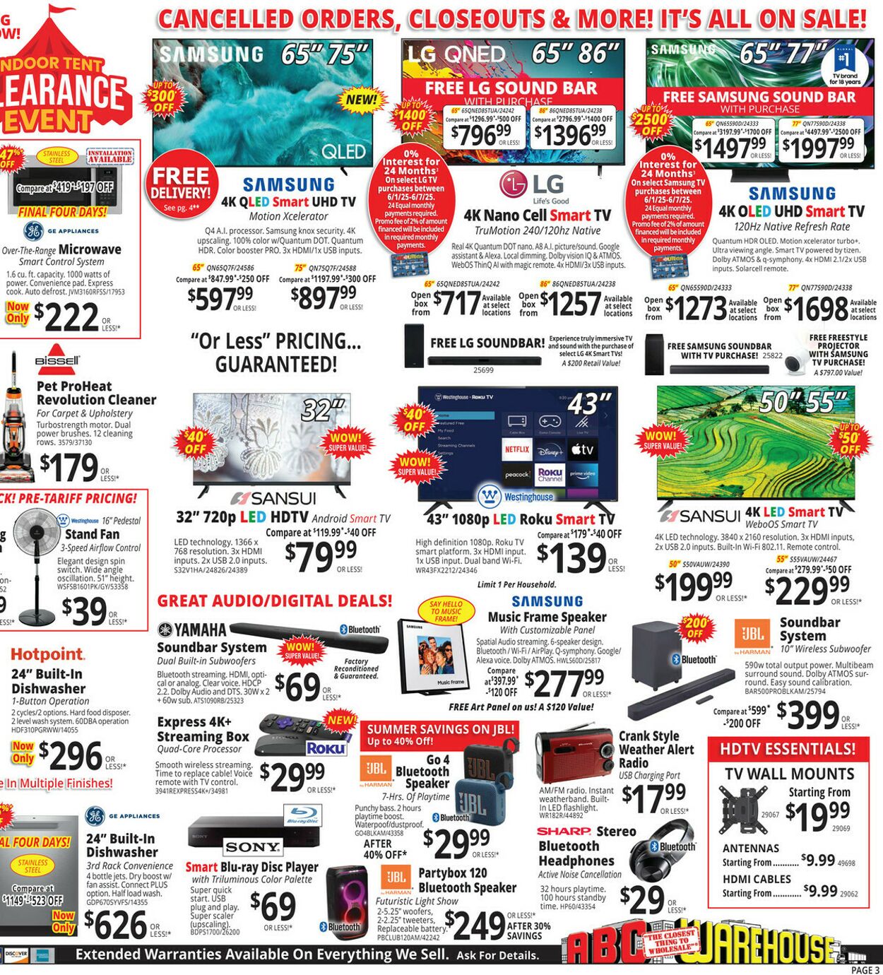Weekly ad ABC Warehouse 06/01/2025 - 06/07/2025