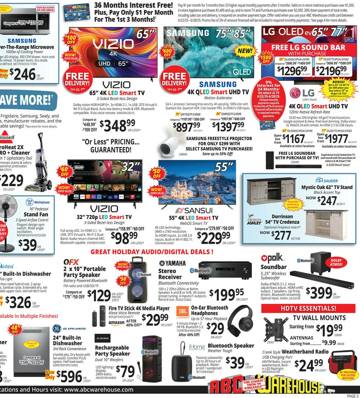Weekly ad ABC Warehouse 06/22/2025 - 06/28/2025