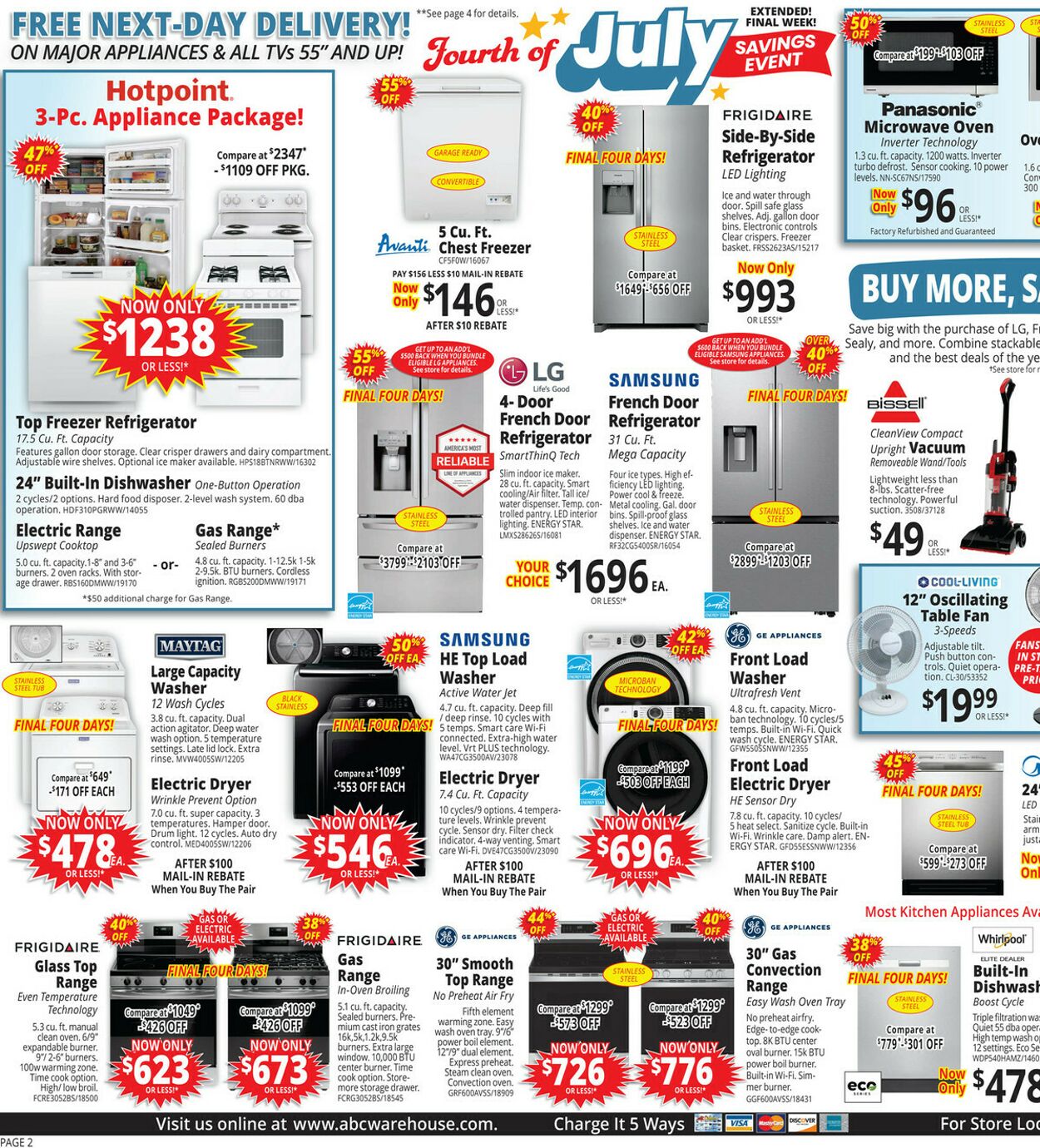 Weekly ad ABC Warehouse 07/06/2025 - 07/12/2025